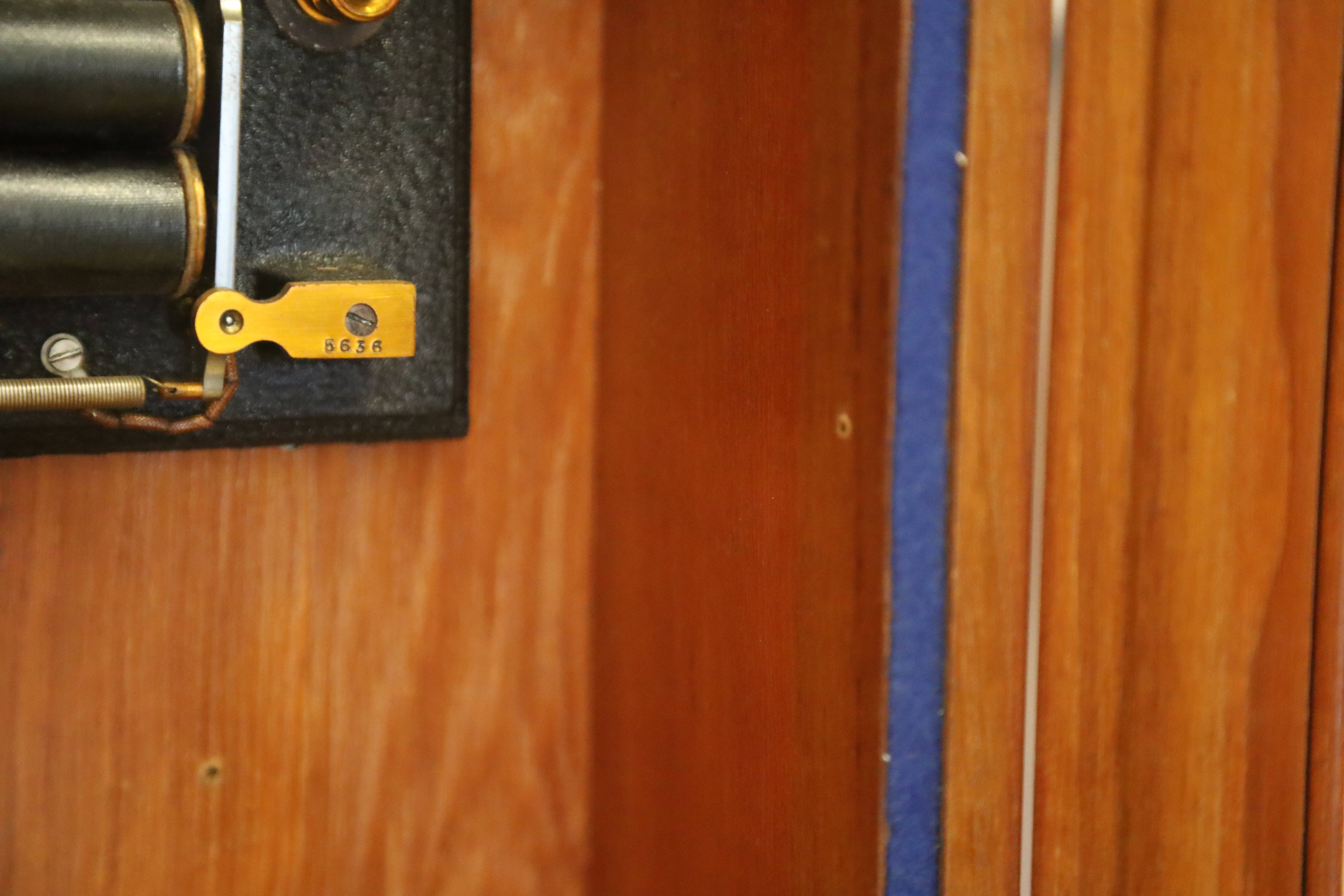 A mid 20th century teak cased Synchronome master clock, height 128cm